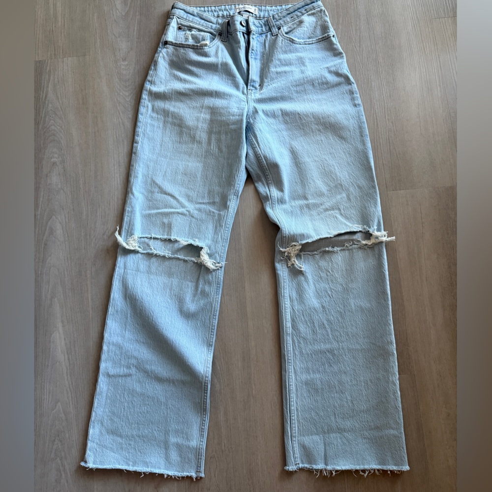 Abercrombie & Fitch 90's Relaxed Jean High Rise 30|10L Curve Love